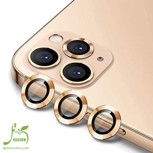 محافظ لنز رینگی دوربین آیفون Camera Lens iPhone 13 Pro Max رنگ گلد