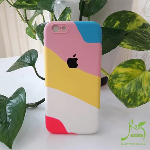 قاب سیلیکونی آبرنگی محافظ لنزدار iPhone 6/6S