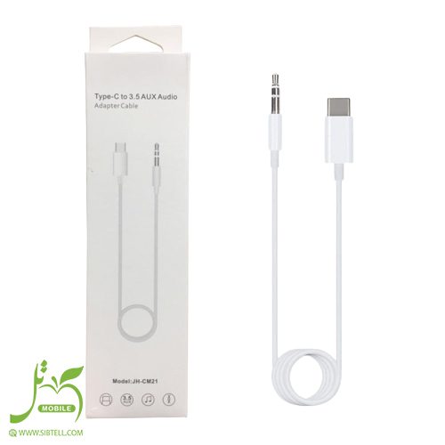 کابل تبدیل USB-C به AUX مدل JH-CM21 طول 1 متر