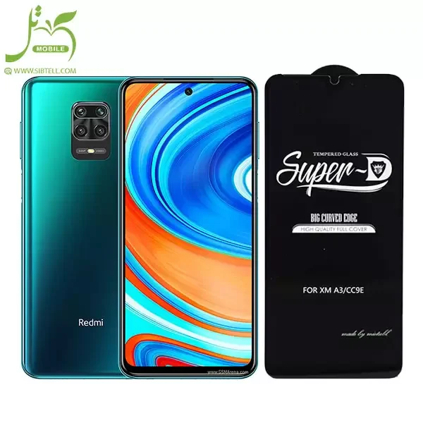 گلس فول Super D گوشی Xiaomi Redmi NOTE9 pro /note 9 pro max