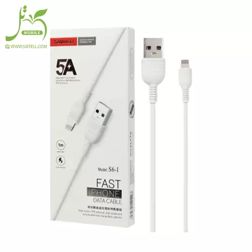 کابل تبدیل USB به لایتنینگ ترانیو مدل S6-I طول 1 متر