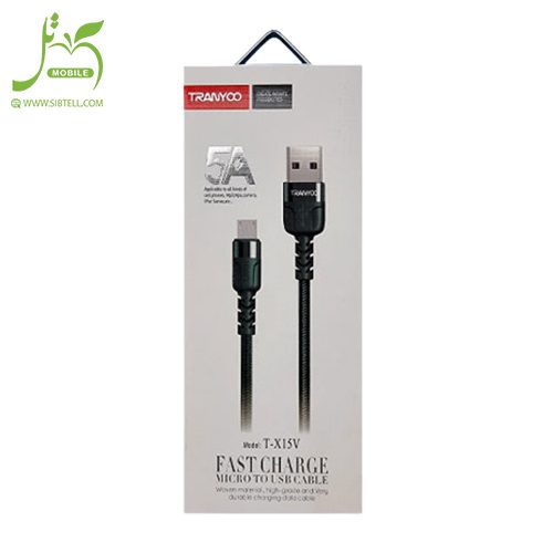 کابل تبدیل USB به MicroUsb ترانیو مدل T-X15V طول 1متر