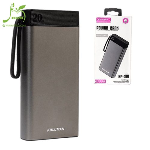 پاور بانک کلومن مدل KOLUMAN KP-019 ظرفیت 20000mAh