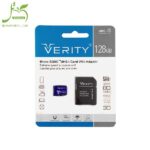 رم میکرو 128 گیگ VERITY مدل U3 80MB/s 533X آداپتور دار