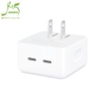 آداپتور شارژر 35 وات اپل مدل دو پورت تایپ سی 35W Dual USB-C