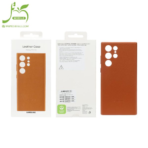 قاب اورجینال Leather Case مدل Samsung Galaxy S22 Ultra