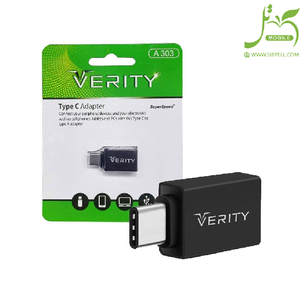 تبدیل OTG فلزی USB به Type-c مدل Verity A303